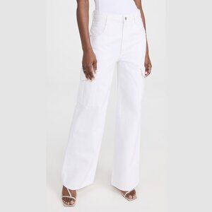 AGOLDE Minka Cargo Jeans Milkshake White Wide Leg Shopbop